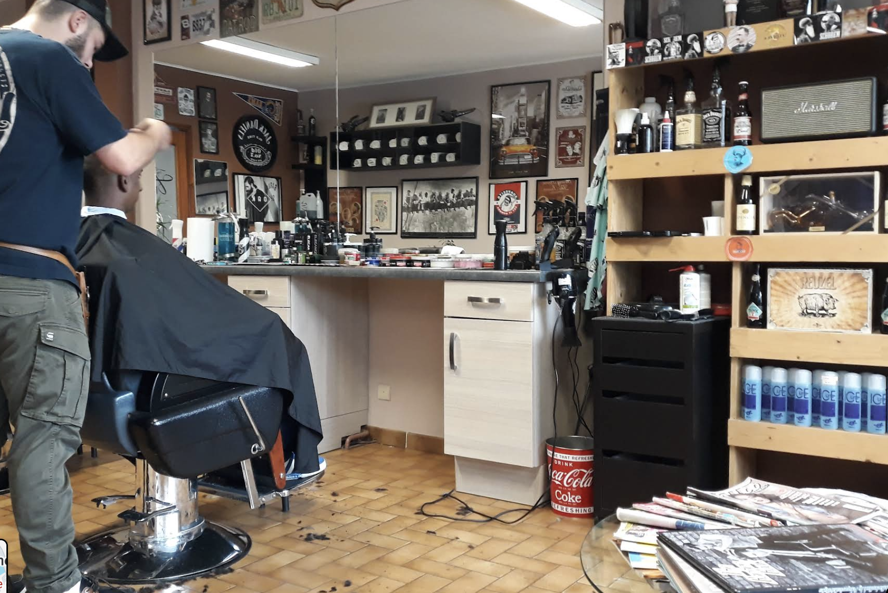 Loïc en pleine coupe