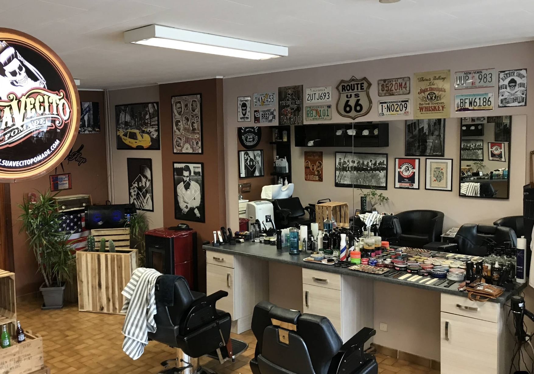 Intérieur vintage du barbershop